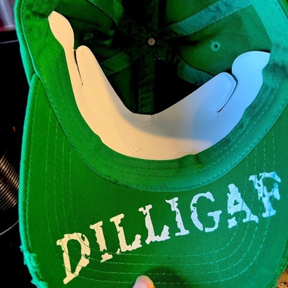 NWT diligaf green adjustable baseball cap
